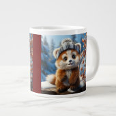 Rufus - Ein bezaubernder roter Panda Jumbo-Tasse (Vorderseite Rechts)