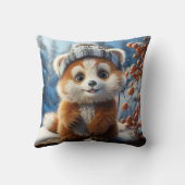 Rufus - Ein bezaubernder roter Panda Kissen (Rückseite)