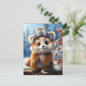 Rufus - Ein bezaubernder roter Panda Postkarte (Stehend Vorderseite)