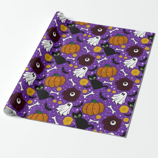Rufus Halloween Wrapping Paper Geschenkpapier (Ungerollt)