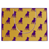 "Rufus" Que-Hund-Geschenktasche - Omega Psi Phi Große Geschenktüte (Vorderseite)