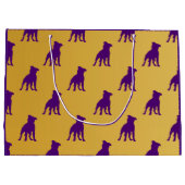 "Rufus" Que-Hund-Geschenktasche - Omega Psi Phi Große Geschenktüte (Rückseite)