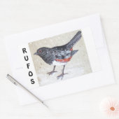 Rufus Sided Towhee Rechteckiger Aufkleber (Umschlag)