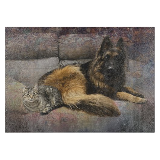 Rufus und Scampingbrett Schneidebrett (Vorderseite)