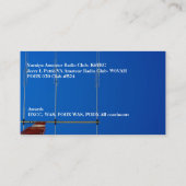 Rufzeichen für Beam Antenna und Tower Amateur Visitenkarte (Rückseite)