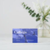 Rufzeichen für Beam und Tower Amateur Visitenkarte (Stehend Vorderseite)