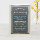 Rufzeichen für die Ruhestandszeit - Büro Humor/Ins Karte (Gelbe Blume)