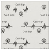 Rufzeichen für Funkfrequenzen/Transmitter - Kleine Stoff (Nahaufnahme)