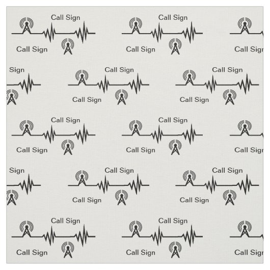 Rufzeichen für Funkfrequenzen/Transmitter - Kleine Stoff (Muster)