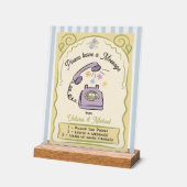 Rufzeichen für Hochzeitsfeier Brautparty Acrylschild (Winkel)