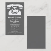 Rufzeichen II - grau (666666) Visitenkarte (Vorne/Hinten)