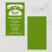 Rufzeichen II - grün (669900) Visitenkarte (Vorne/Hinten)