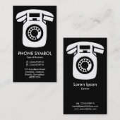 Rufzeichen - Schwarz Visitenkarte (Vorne/Hinten)
