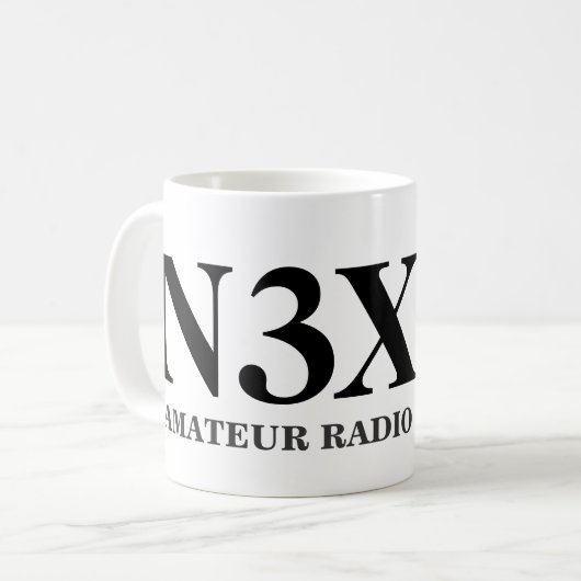 Rufzeichen-Tasse Kaffeetasse (Vorderseite Links)