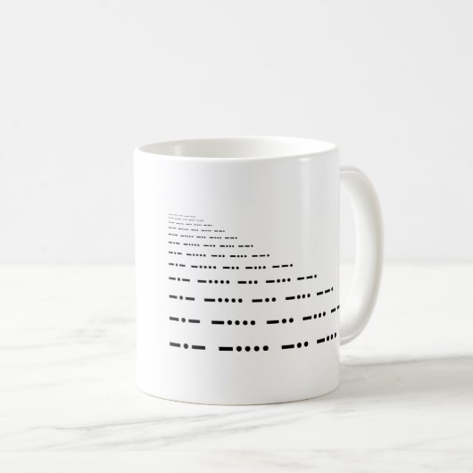 Rufzeichen-Tasse Kaffeetasse (VorderseiteRechts)