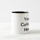 Rufzeichen-Tasse Zweifarbige Tasse (Mittel)