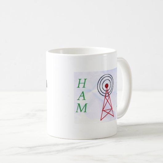 Rufzeichen-Turm-Tasse Kaffeetasse (VorderseiteRechts)