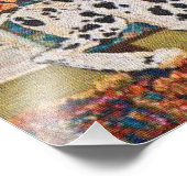 Rug Burn Chase Hund und Katze Fotodruck (Ecke)