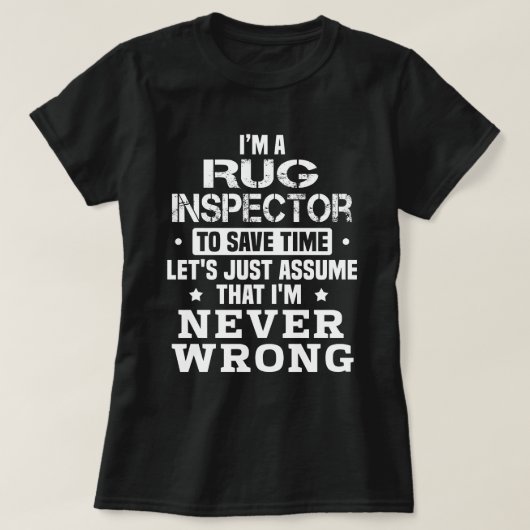 Rug Inspector T-Shirt (Design vorne)