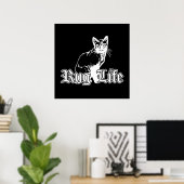 Rug Life - Gangsta Cat Poster (Heimbüro)
