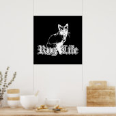 Rug Life - Gangsta Cat Poster (Küche)