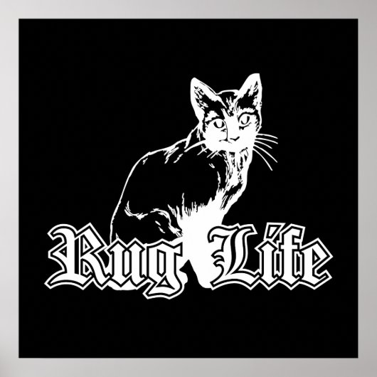 Rug Life - Gangsta Cat Poster (Vorne)