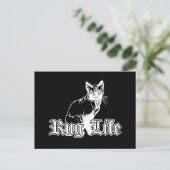 Rug Life - Gangsta Cat Postkarte (Stehend Vorderseite)