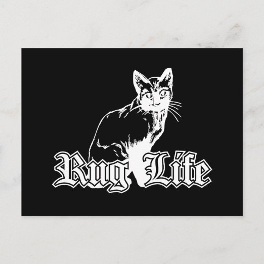 Rug Life - Gangsta Cat Postkarte (Vorderseite)