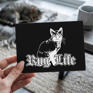Rug Life - Gangsta Cat Postkarte