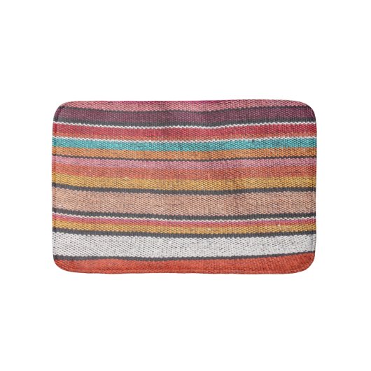 Rug Richness: Mexican Peruvian Textures Badematte (Vorderseite)