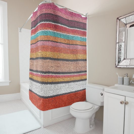 Rug Richness: Mexican Peruvian Textures Duschvorhang (Beispiel)