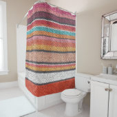 Rug Richness: Mexican Peruvian Textures Duschvorhang (Beispiel)