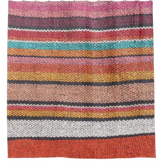 Rug Richness: Mexican Peruvian Textures Duschvorhang (Vorderseite)