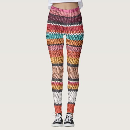 Rug Richness: Mexican Peruvian Textures Leggings (Vorderseite)