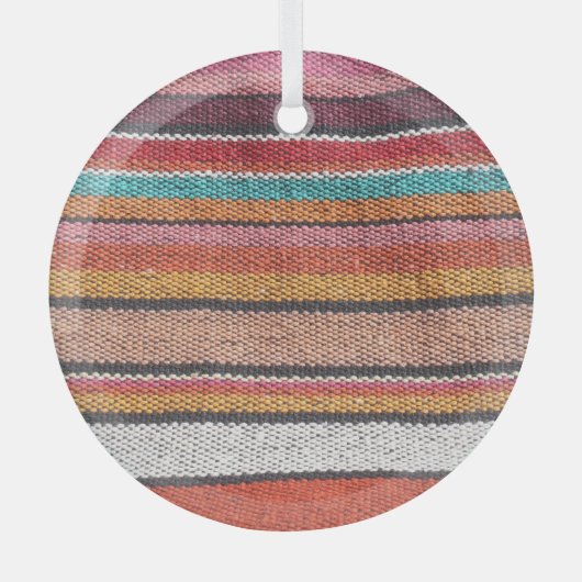 Rug Richness: Mexican Peruvian Textures Ornament Aus Glas (Vorderseite)