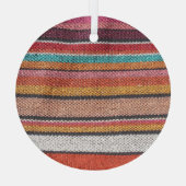 Rug Richness: Mexican Peruvian Textures Ornament Aus Glas (Rückseite)
