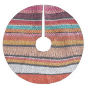 Rug Richness: Mexican Peruvian Textures Polyester Weihnachtsbaumdecke (Vorderseite)