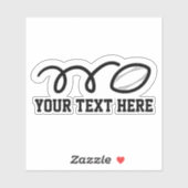 Rugball-personalisiertes Vinyl Aufkleber (Blatt)