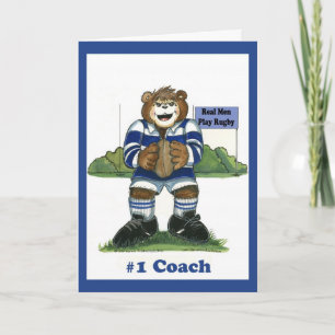 Rugby #1 Coach Card Dankeskarte