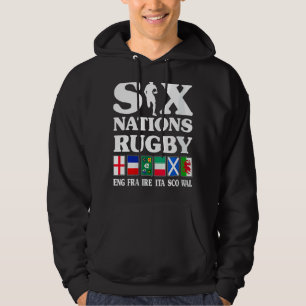 Rugby 6 Nations England Frankreich Irland Italien  Hoodie