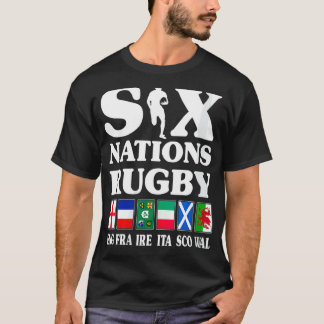 Rugby 6 Nations England Frankreich Irland Italien  T-Shirt