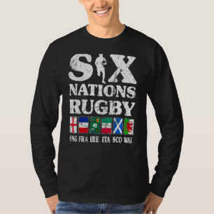 Rugby 6 Nations England Frankreich Irland Italien T-Shirt