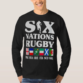Rugby 6 Nations England Frankreich Irland Italien  T-Shirt