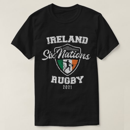 Rugby 6 Nations Ireland England France Wales Scotl T-Shirt (Design vorne)