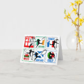 Rugby 6 Nations Note Card Karte (Gelbe Blume)