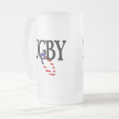 Rugby - Americana Mattglas Bierglas (Vorderseite Links)