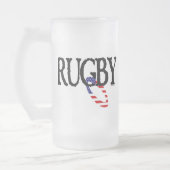 Rugby - Americana Mattglas Bierglas (Links)