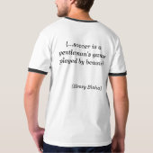 Rugby-Aphorismus T-Shirt (Schwarz voll)