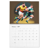 Rugby Art Calendar Kalender (Feb 2027)