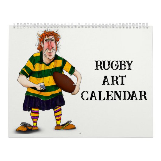 Rugby Art Calendar Kalender (Titelbild)